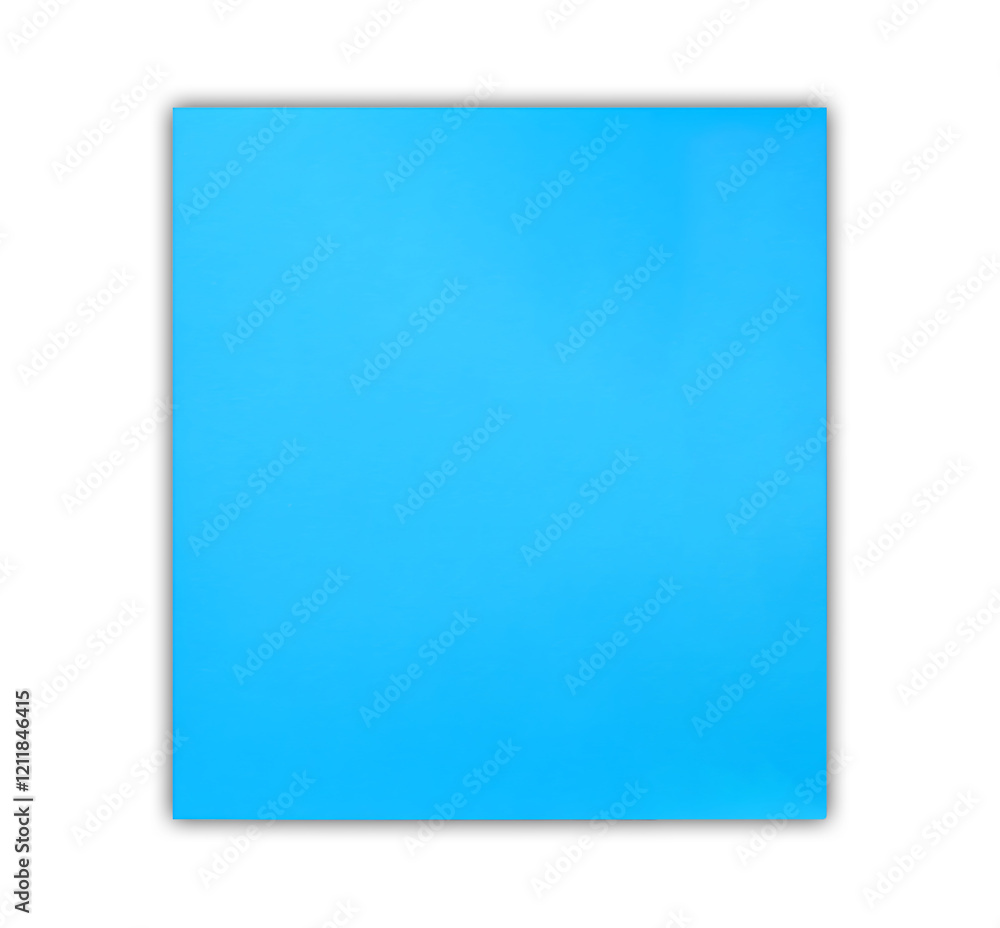 Bright blue square in a black frame. Bright blue square in a black frame.