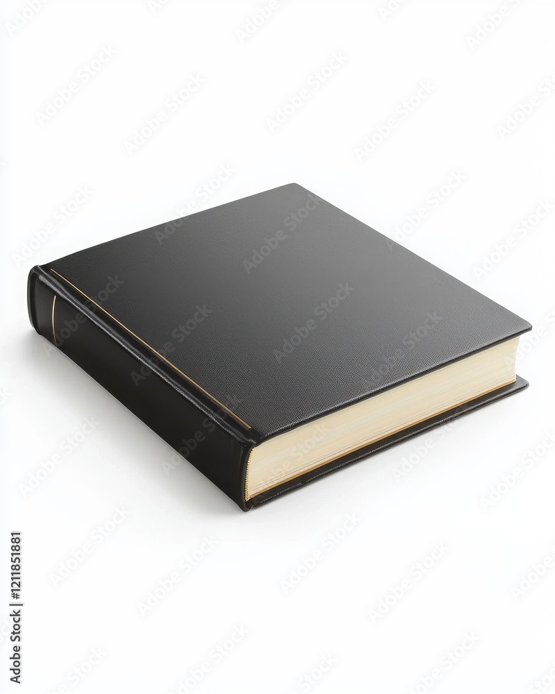 Elegant Black Leather Bound Book with Blank Pages for Memories Elegant Black Leather Bound Book with Blank Pages for Memories