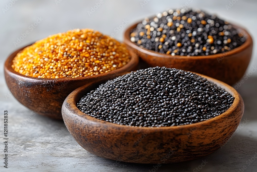 Assorted Lentils in Wooden Bowls Organic Food Photograph for Culinary Design and Print Assorted Lentils in Wooden Bowls Organic Food Photograph for Culinary Design and Print