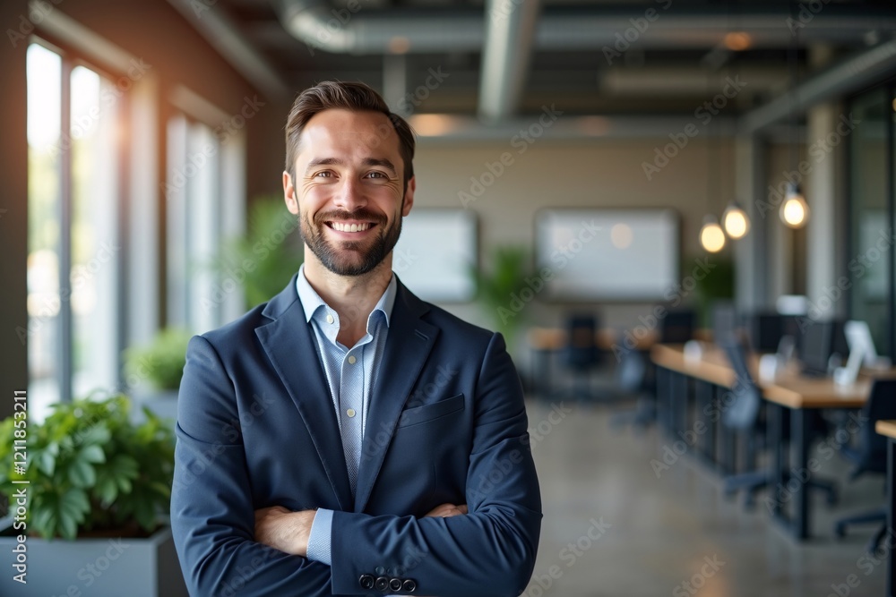 Portrait of a Successful Senior Businessman Consultant Looking at Camera and Smiling Inside Modern Office Building, Expertise and Professional Confidence Generative AI Portrait of a Successful Senior Businessman Consultant Looking at Camera and Smiling Inside Modern Office Building, Expertise and Professional Confidence Generative AI