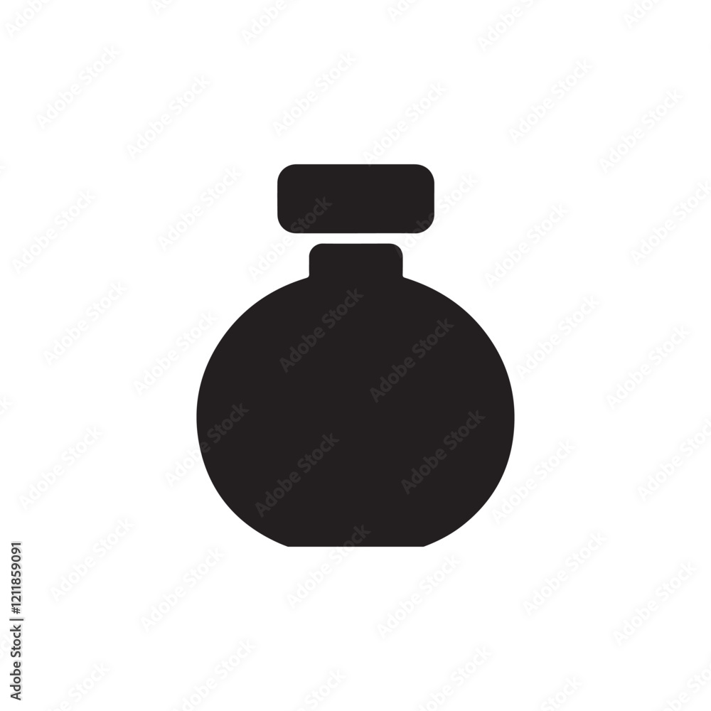 Bottle of perfume. silhouette of perfume bottles. Fragrance bottle icon. Vector illustration Bottle of perfume. silhouette of perfume bottles. Fragrance bottle icon. Vector illustration