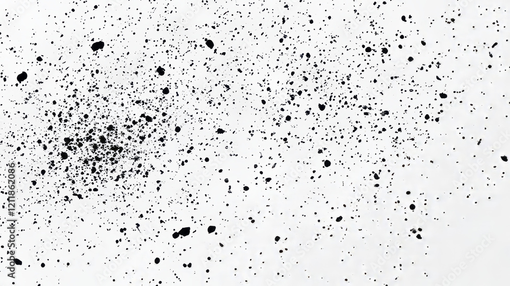 black ink splatters on white background creating abstract texture with random dots and blotches ideal for minimalist design and high-resolution art black ink splatters on white background creating abstract texture with random dots and blotches ideal for minimalist design and high-resolution art
