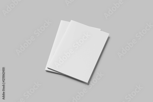 Blank a4 catalog mockup white