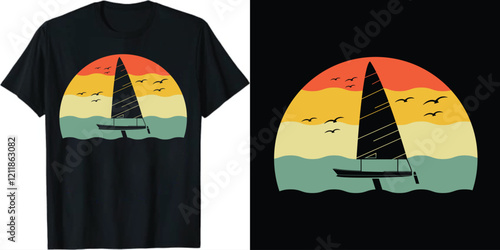 sailing t shirt design, retro vintage sailing t shirt design, funny sailing t shirt design, sailing vector tshirt design
