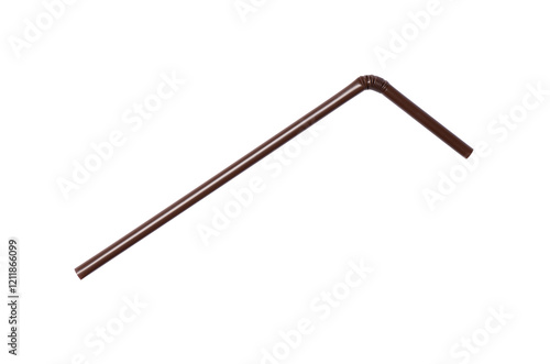 Drinking straw isolated on white