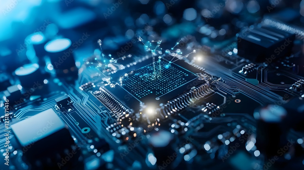 Fototapeta premium Quantum Computing Analyzing Vulnerabilities in Traditional Security Protocols to Enhance Cyber Defense and Data Protection