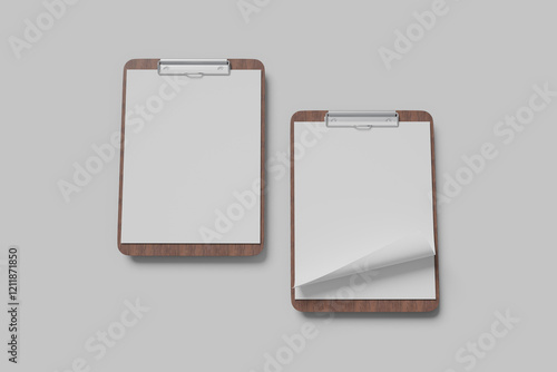 clipboard menu mockup
