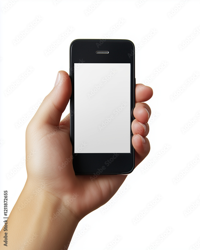 Hand Holding Smartphone with Blank Screen for Versatile Business Use Hand Holding Smartphone with Blank Screen for Versatile Business Use