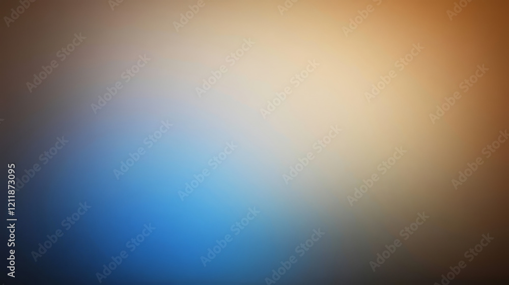 Obraz premium abstract blurred gradient image with brown blue tones for smooth texture background and soft color transitions in digital design ombre effects for website or presentation 