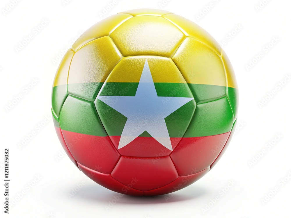 Myanmar Football Mini Ball, Patriotic Design