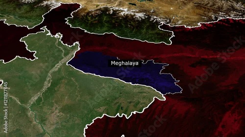 Meghalaya Map