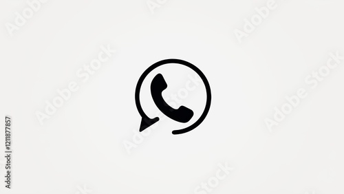 Call Icon silhouette vector on white background Free Download Call Icon silhouette vector on white background - GFXLoad