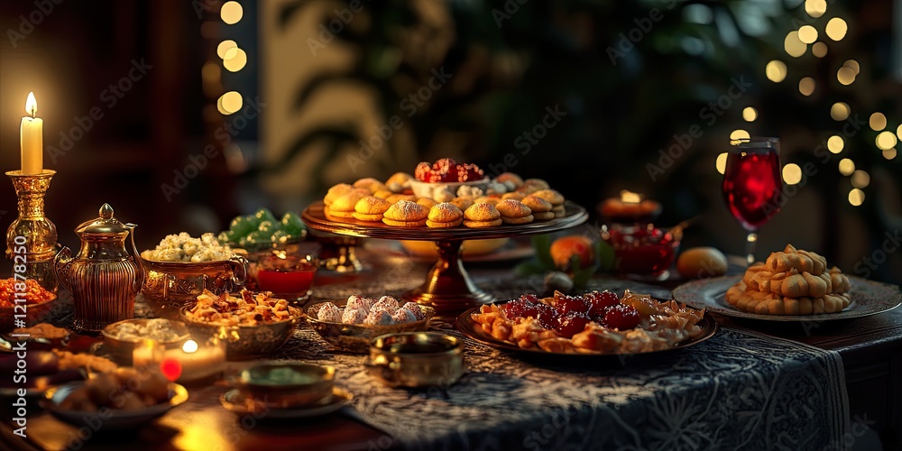 A Beautifully Set Table for Parsi New Year Sweets Delicacies and Festive Traditions A Beautifully Set Table for Parsi New Year Sweets Delicacies and Festive Traditions