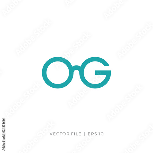 initial letter OG or G sunglasses logo