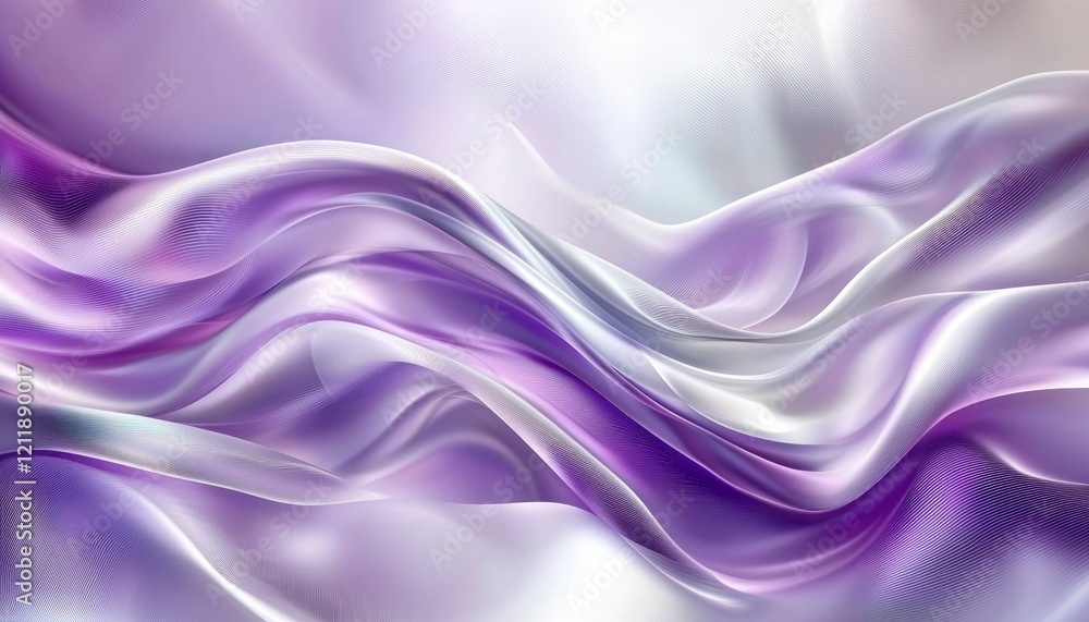 Fototapeta premium Abstract Purple and White Wave Abstract Design