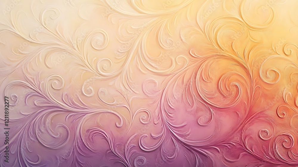Elegant Swirling Floral Design Abstract Art Elegant Swirling Floral Design Abstract Art