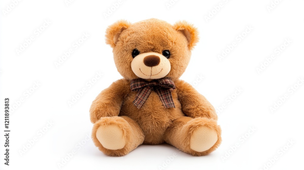 Obraz premium Cute Plush Bear Cozy Home Toy Photography Indoor Setting Close-up Warmth