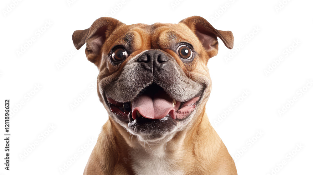 Obraz premium Unique Bulldog Portraits Show Their Charm Generative AI