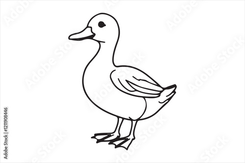 cute duck vector 