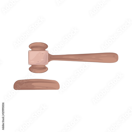 Illustration of Courtroom Gavel