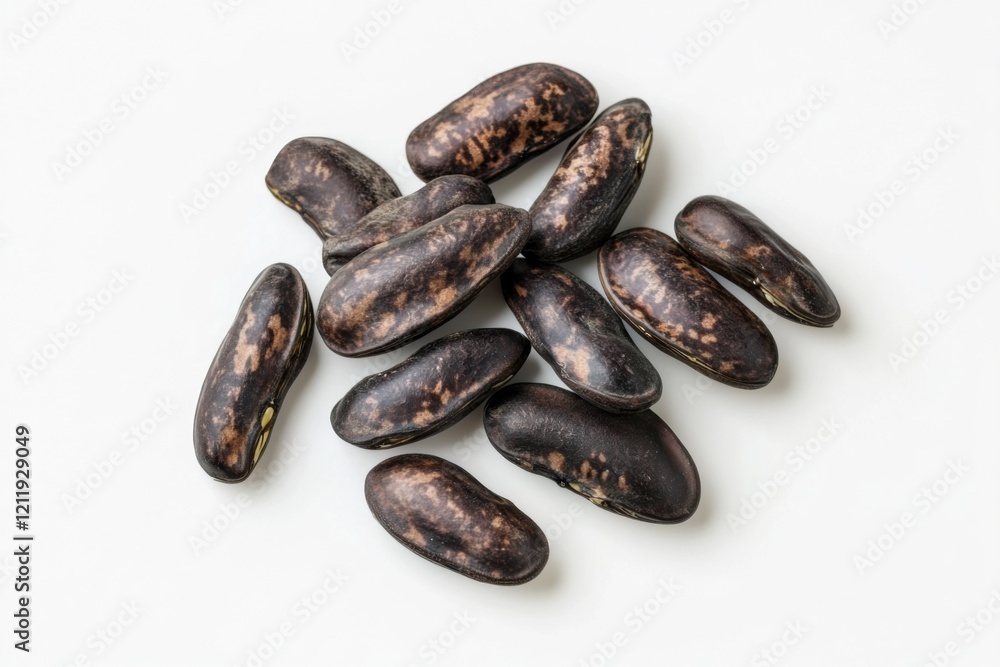 Fresh dragon tongue beans whole on white plain isolated, healthy vegetable concept Fresh dragon tongue beans whole on white plain isolated, healthy vegetable concept