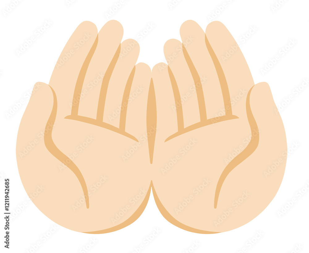 Obraz premium Hands in Prayer Position Icon