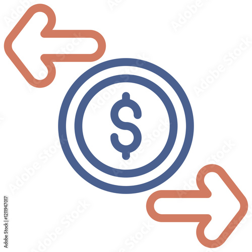 Cash Flow Icon Element For Design