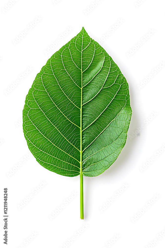 Obraz premium Green leaf isolated on white background