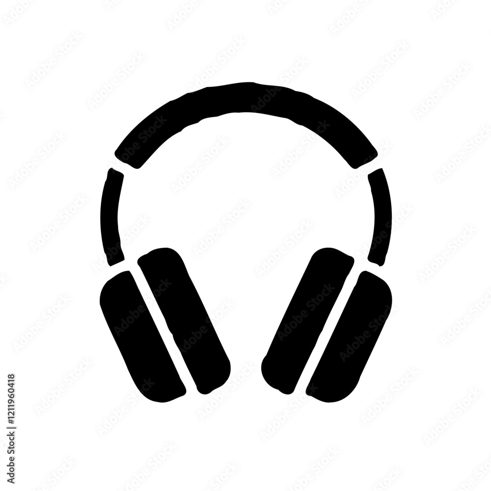 Black Minimalist Headphones Design Black Minimalist Headphones Design
