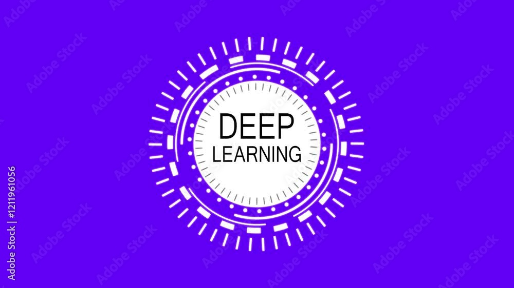 Deep learning text with rotating HUD elements. Deep learning text with rotating HUD elements.