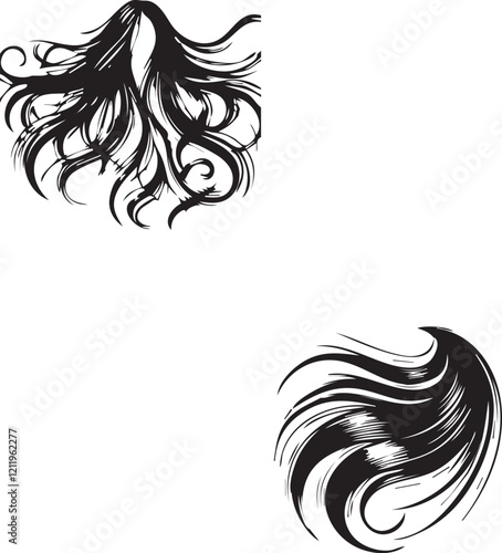 sellouts of clean hairs