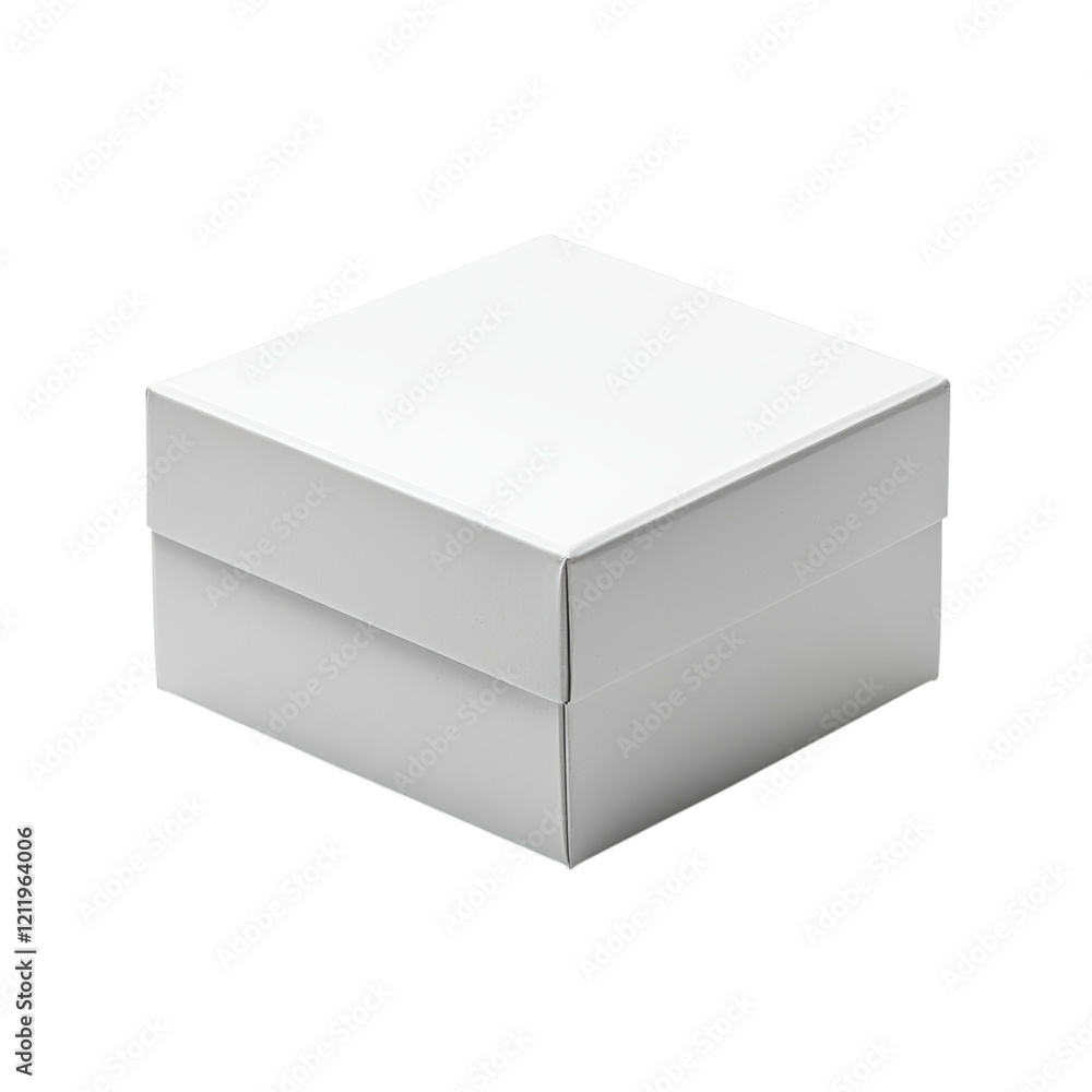 Simple White Gift Box for Various Occasions Isolated on transparent background Simple White Gift Box for Various Occasions Isolated on transparent background