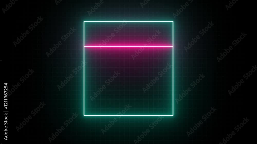 neon glowing QR code being scanning concept. Scanning the QR code icon. QR code for payment. Neon QR code icon animation on black background. neon glowing QR code being scanning concept. Scanning the QR code icon. QR code for payment. Neon QR code icon animation on black background.