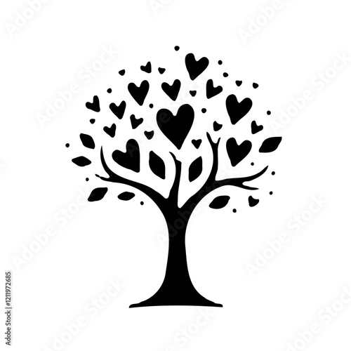 Heart Tree Love Graphic Design