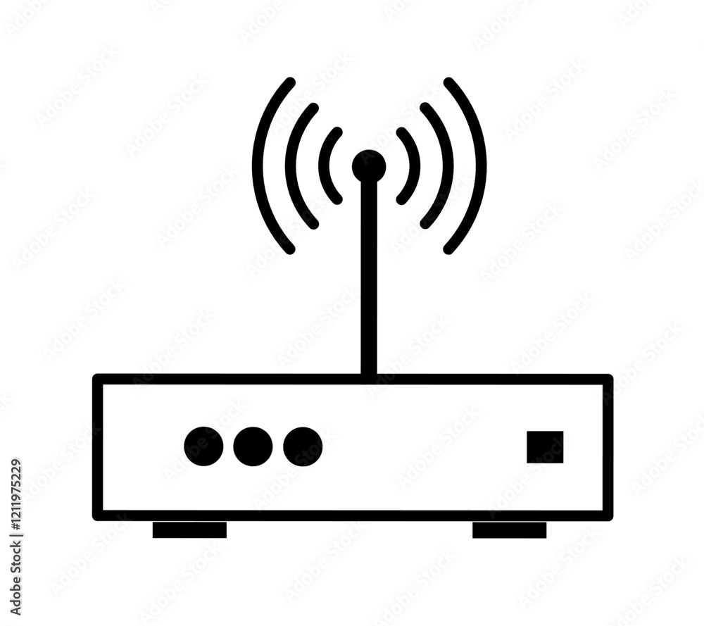 router icon vector with simple design router icon vector with simple design