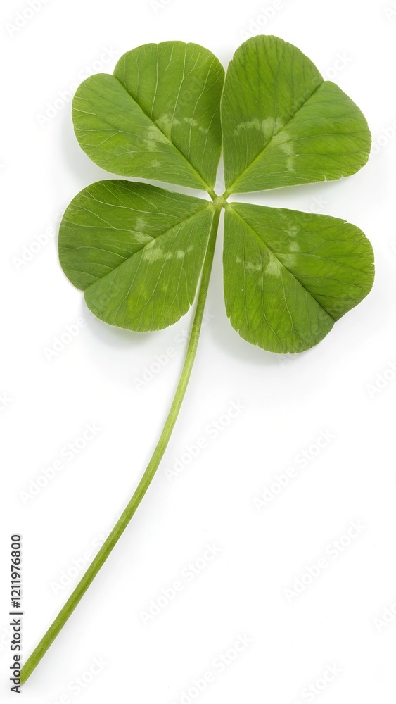 Four leaf clover isolated on white background Four leaf clover isolated on white background