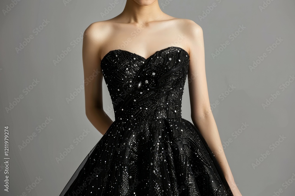 Elegant evening attire in nature setting. Neural network AI generated Elegant evening attire in nature setting. Neural network AI generated