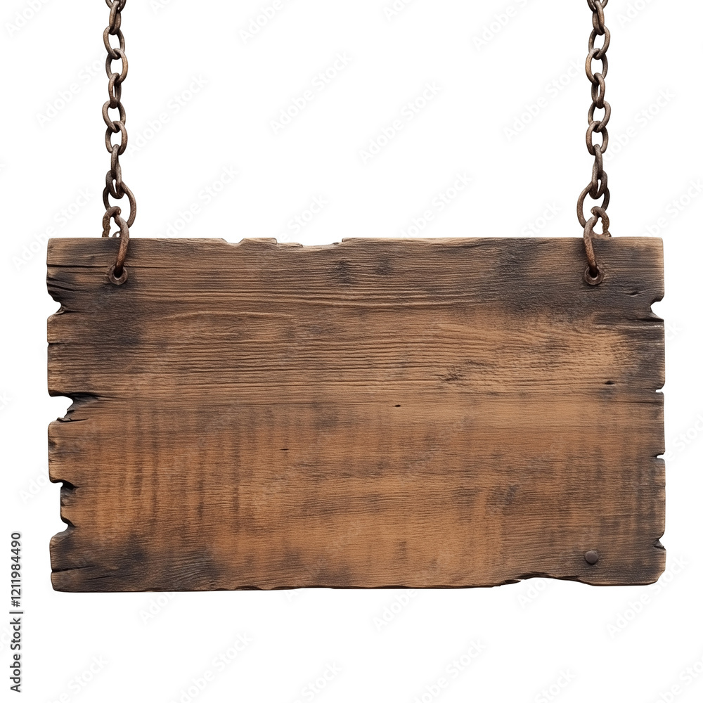 Wooden Sign Isolated on Transparent Background Wooden Sign Isolated on Transparent Background