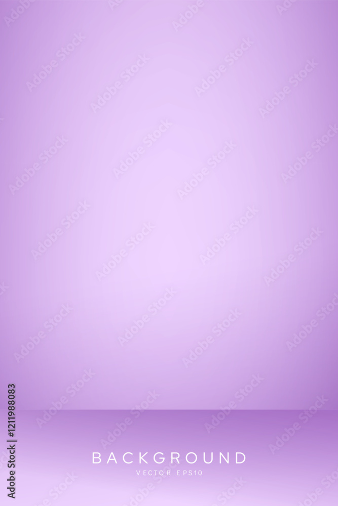 Soft light purple gradient vertical room background for product display Soft light purple gradient vertical room background for product display