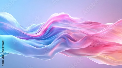Wallpaper Mural Soft Cotton Candy Waves of Blue and Pink Flowing Smoothly in a Dreamy Abstract Background with Gentle Gradients and Light Reflections for Artistic Inspiration Torontodigital.ca