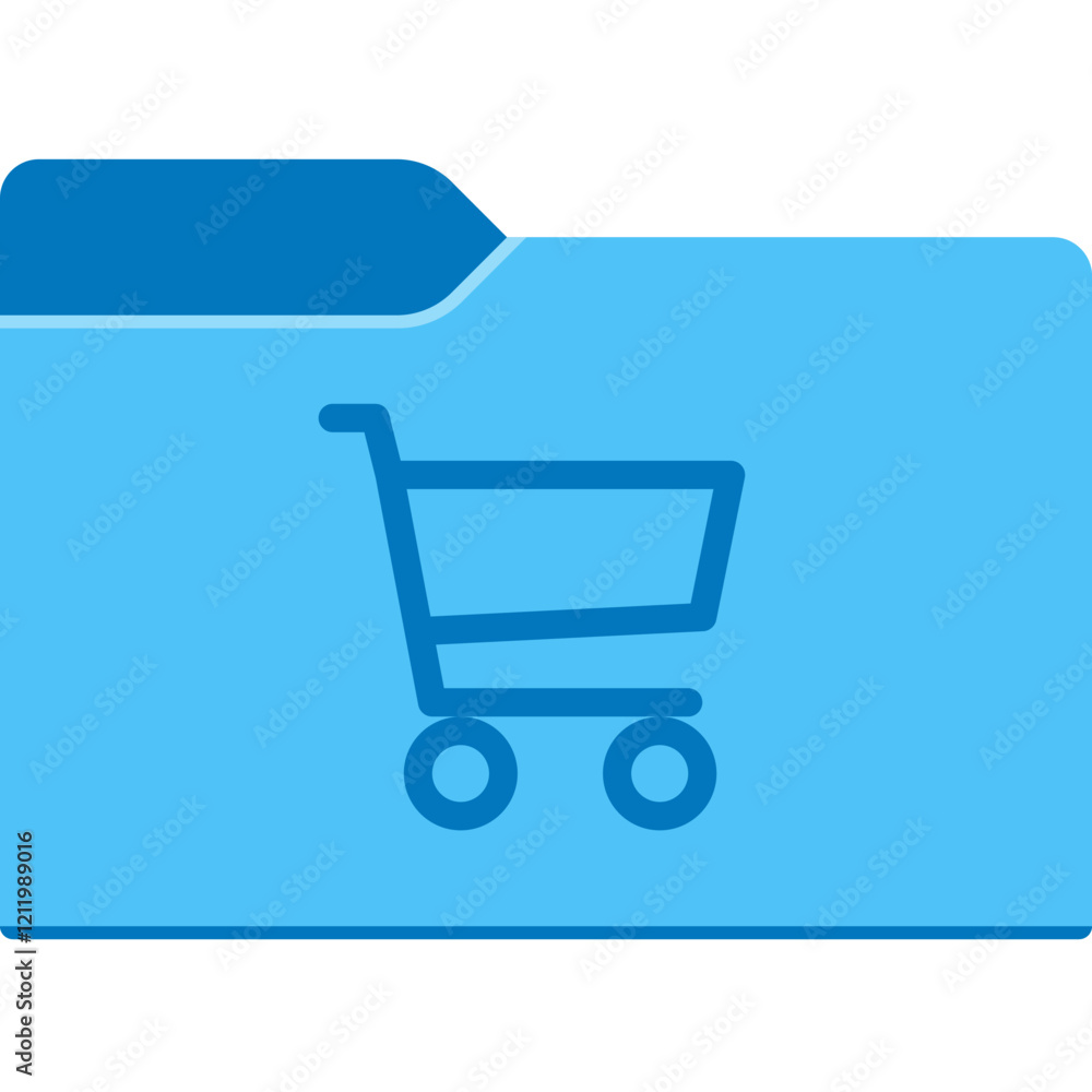 Shopping Folder Icon Shopping Folder Icon