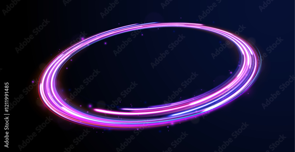 Creative vector illustration of flying cosmic meteor, planetoid, comet, fireball isolated on transparent background. Effect, png, wave,neon,line. Light arc in neon colors, in the form of a turn. Creative vector illustration of flying cosmic meteor, planetoid, comet, fireball isolated on transparent background. Effect, png, wave,neon,line. Light arc in neon colors, in the form of a turn.