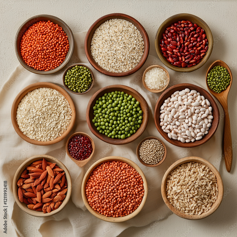A close-up macro shot of organic vegetable seeds, showcasing their natural shapes, textures, and eco-friendly appeal against a simple neutral background. A close-up macro shot of organic vegetable seeds, showcasing their natural shapes, textures, and eco-friendly appeal against a simple neutral background.