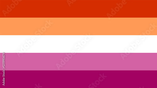 Gay lesbian flag color, sexual identity, pride month support, vector design 