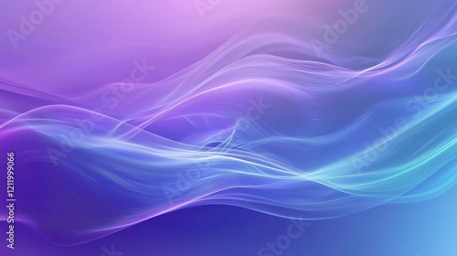 Wallpaper Mural Ethereal Waves of Light in Purple and Blue Hues Creating a Dreamlike Atmosphere for Creative Backgrounds and Artistic Designs Torontodigital.ca