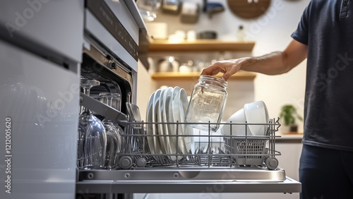 dishwasher in the kitchen