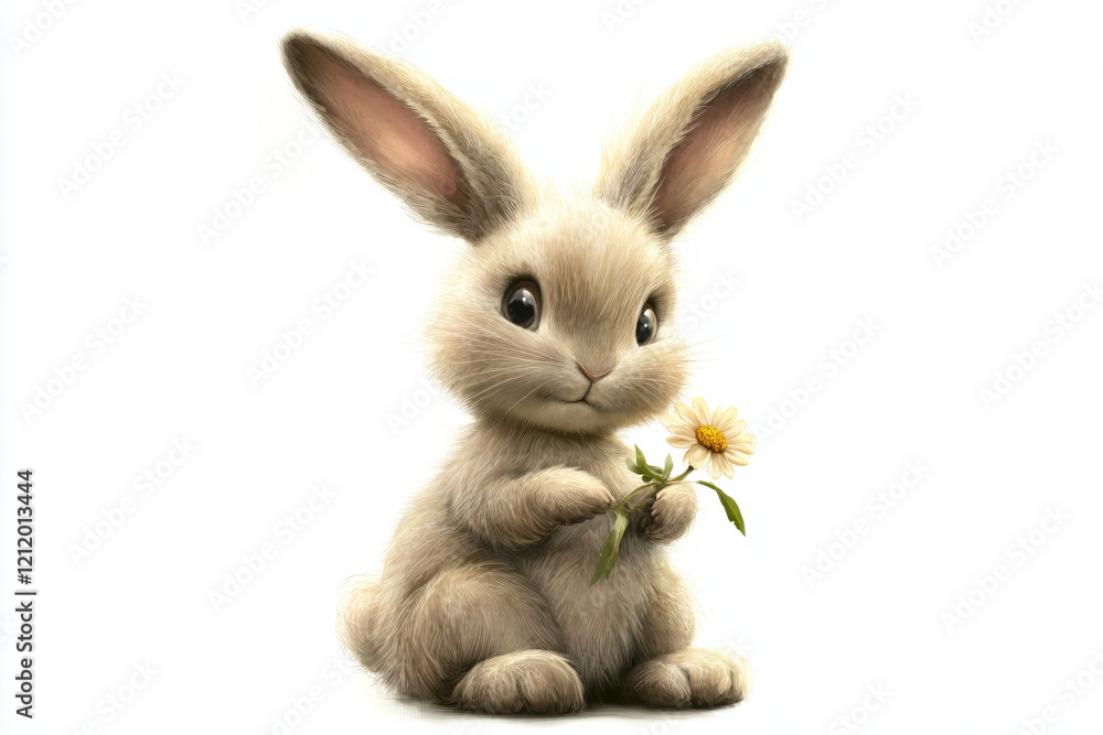 Obraz premium white rabbit