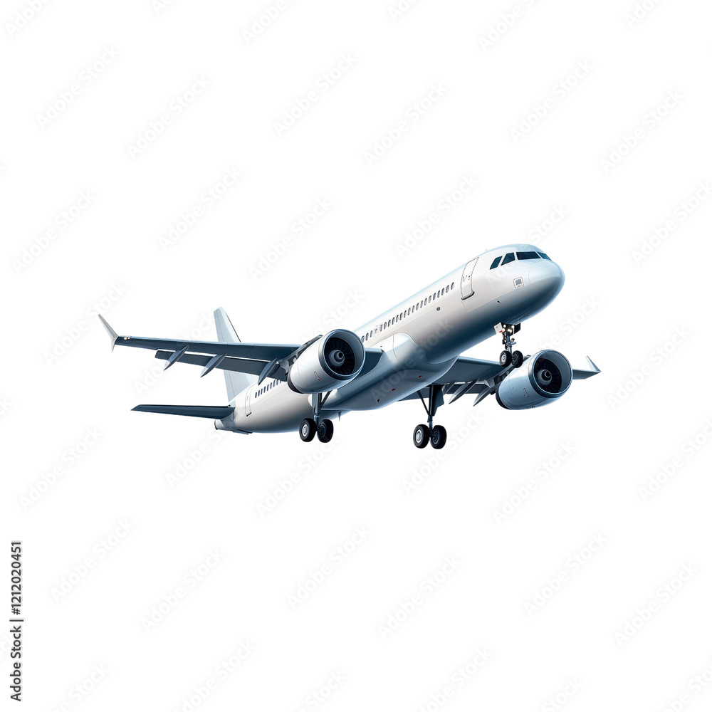 Passenger Airplane in Flight - Modern Aircraft in the Sky Passenger Airplane in Flight - Modern Aircraft in the Sky