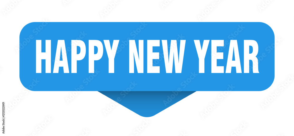 happy new year sticker. happy new year sign on transparent background happy new year sticker. happy new year sign on transparent background