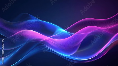 Abstract digital wave background with vibrant colors flowing seamlessly, representing motion and energy in a modern artistic style for design projects and presentations.